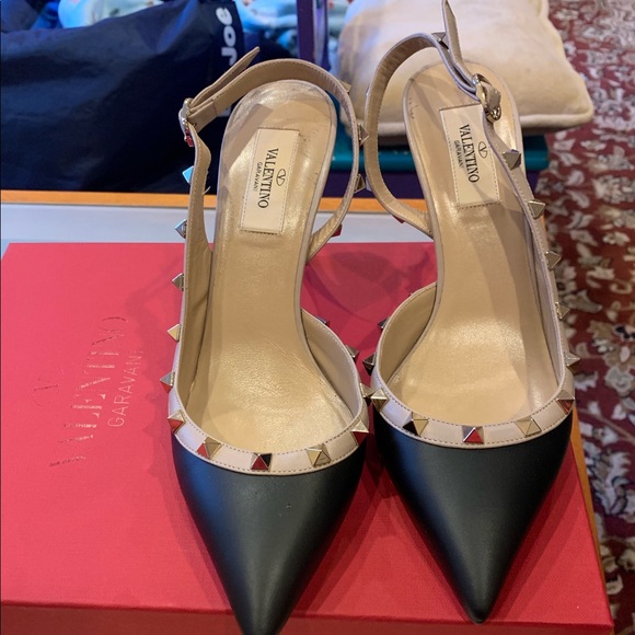 valentino rockstud slingback